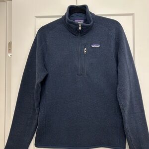 Patagonia Men's Dark Navy Zip-Up Fleece Pullover